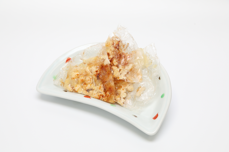 ライスペーパーの数の子チーズおかかせんべい